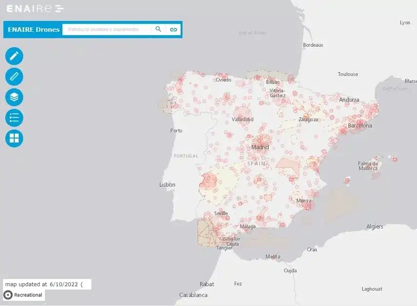 Aplicación ENAIRE Mapa de España