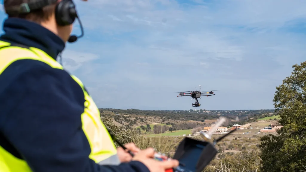 uso de drones en la construccion