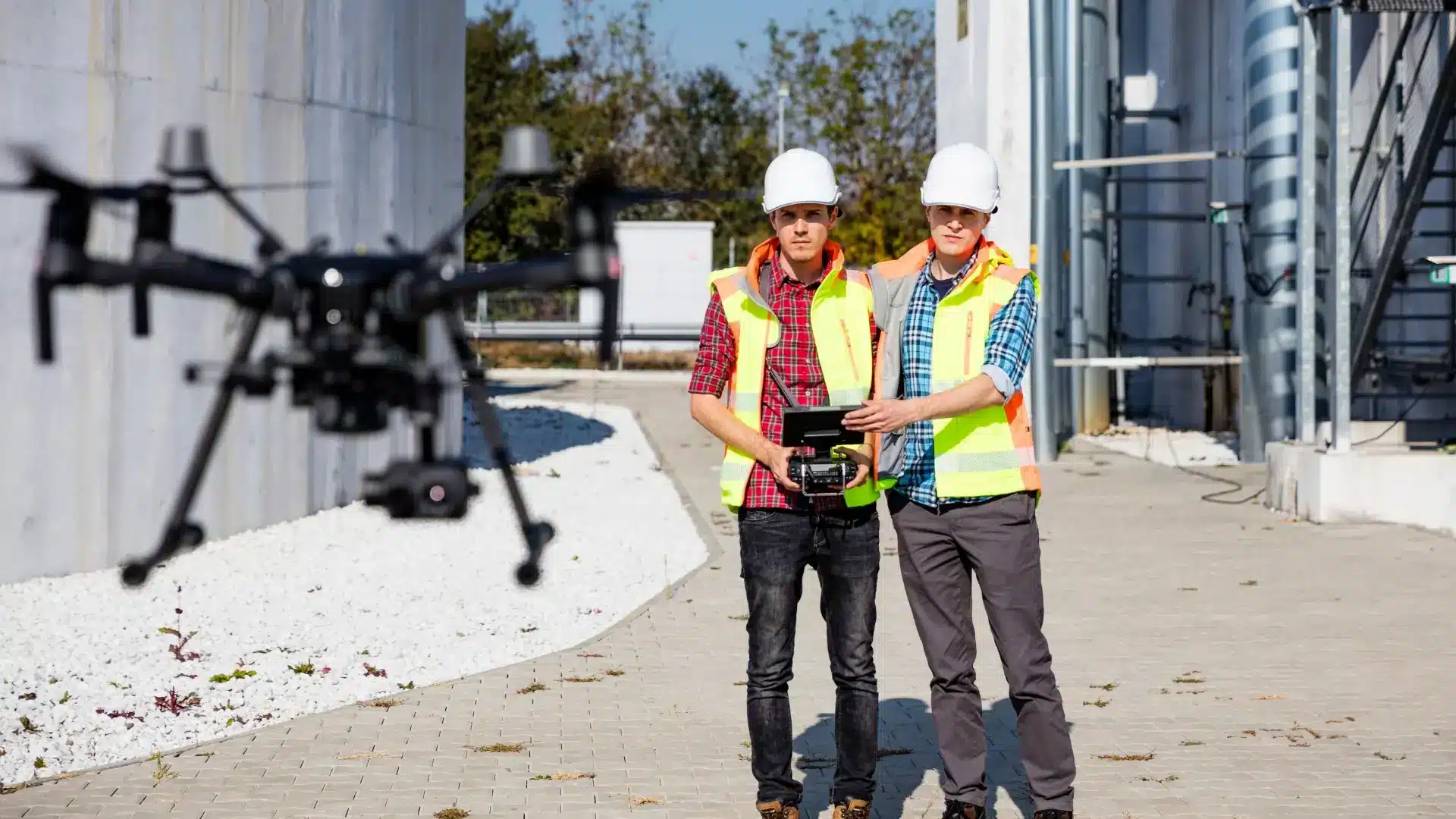 drones en inspección de obras de construcción