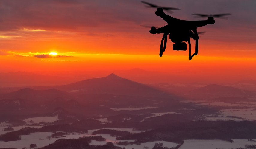 Contaminación acústica de un dron