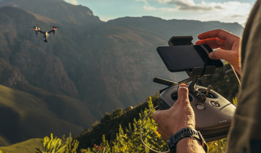 Contaminación ambiental de un dron