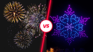 Drones sustituyen a la pirotecnia a favor del TEA y los animales