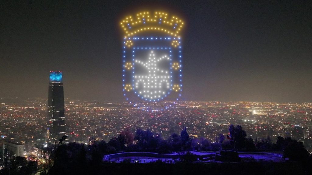 Show de drones para aniversarios de ciudad