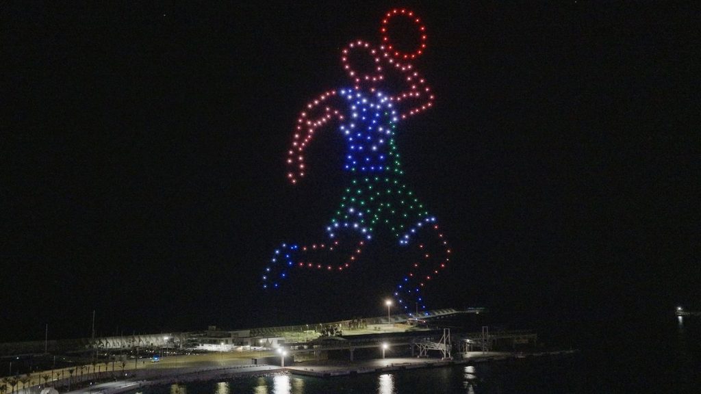 Show de drones para eventos deportivos