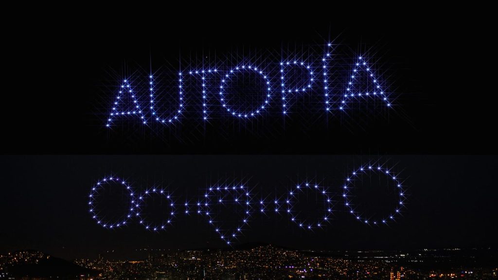 Show de drones para inauguraciones de empresa