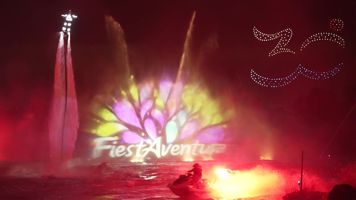 Show de drones en PortAventura World