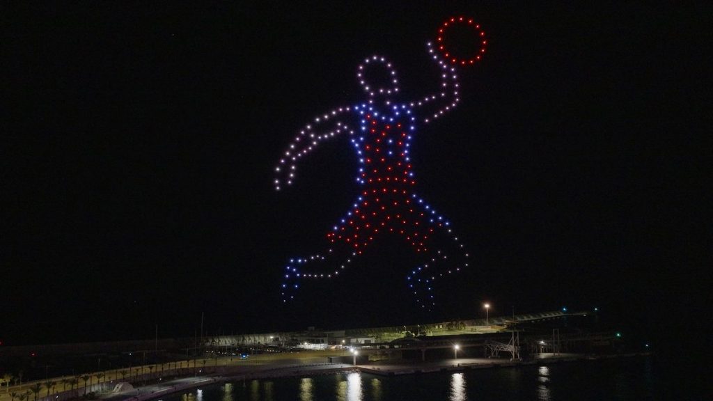 Show de drones para presentaciones de equipos